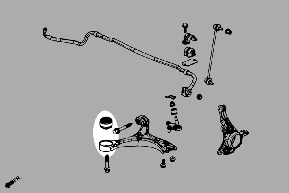 Front Lower Arm Bushing - Front Honda Civic