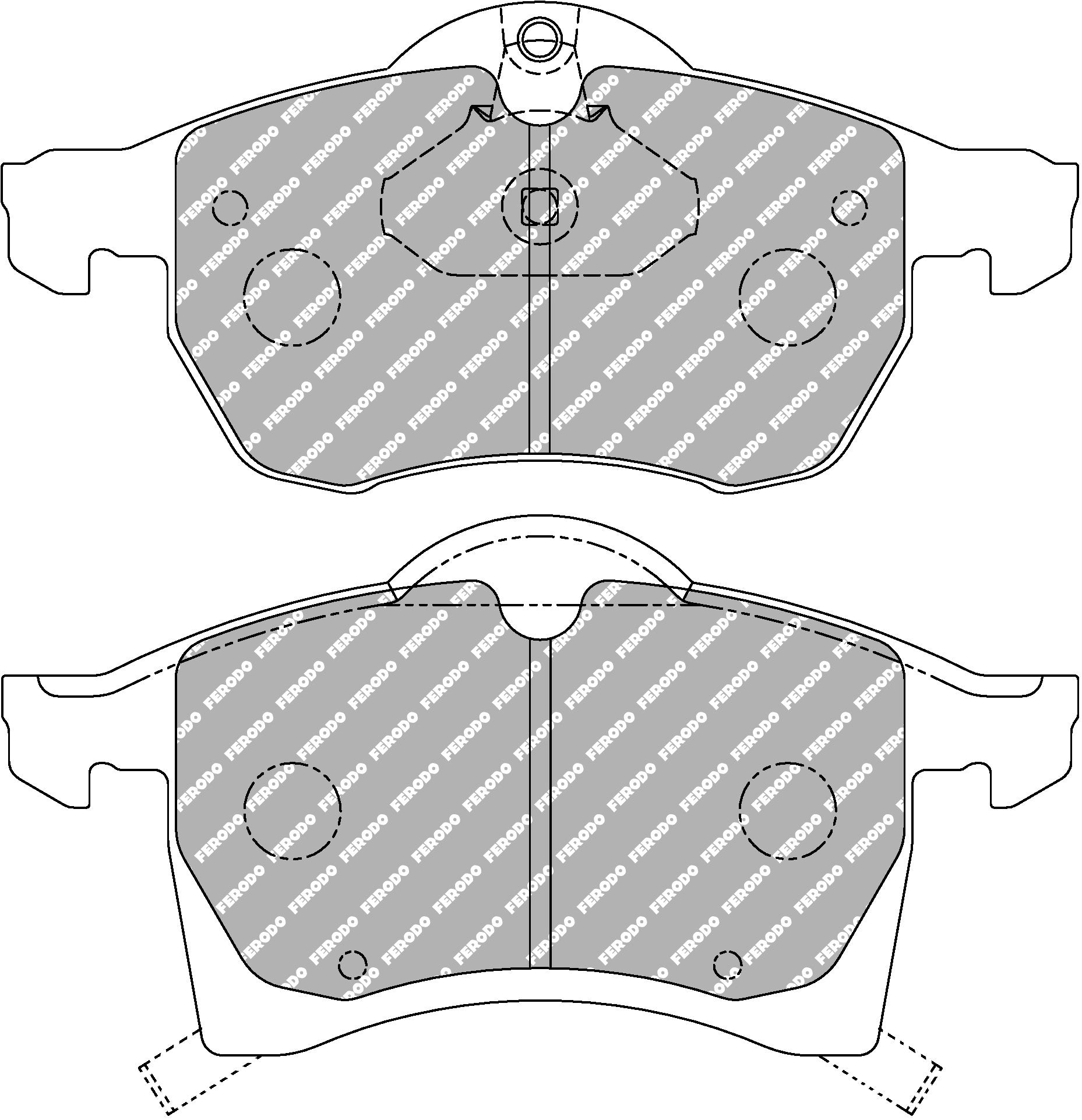 Ferodo Semi-Metallic Brake Pads | FER-FCP1295H