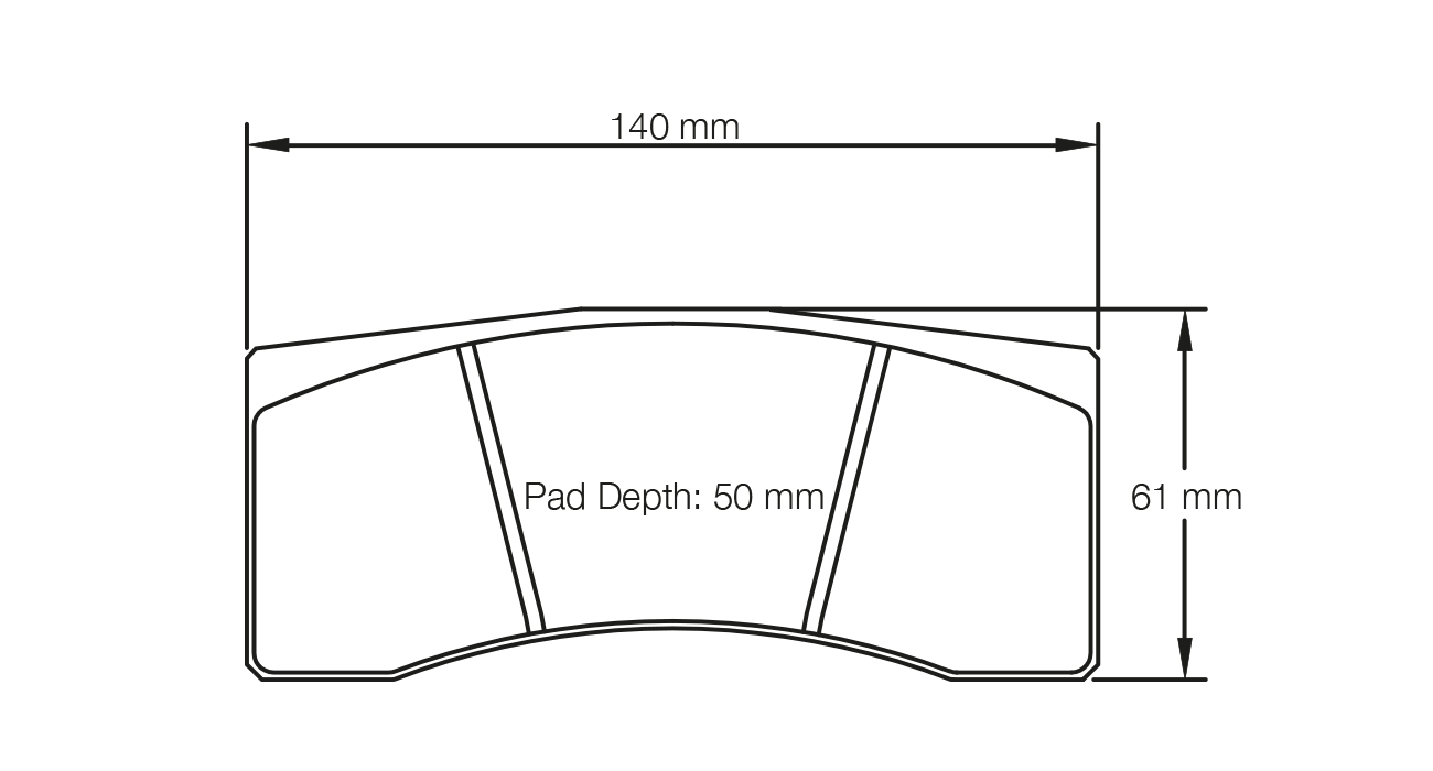 Pagid Racing RSL 1 Brake Pads - Rear | S1619L01001 - Pagid Racing brake pads