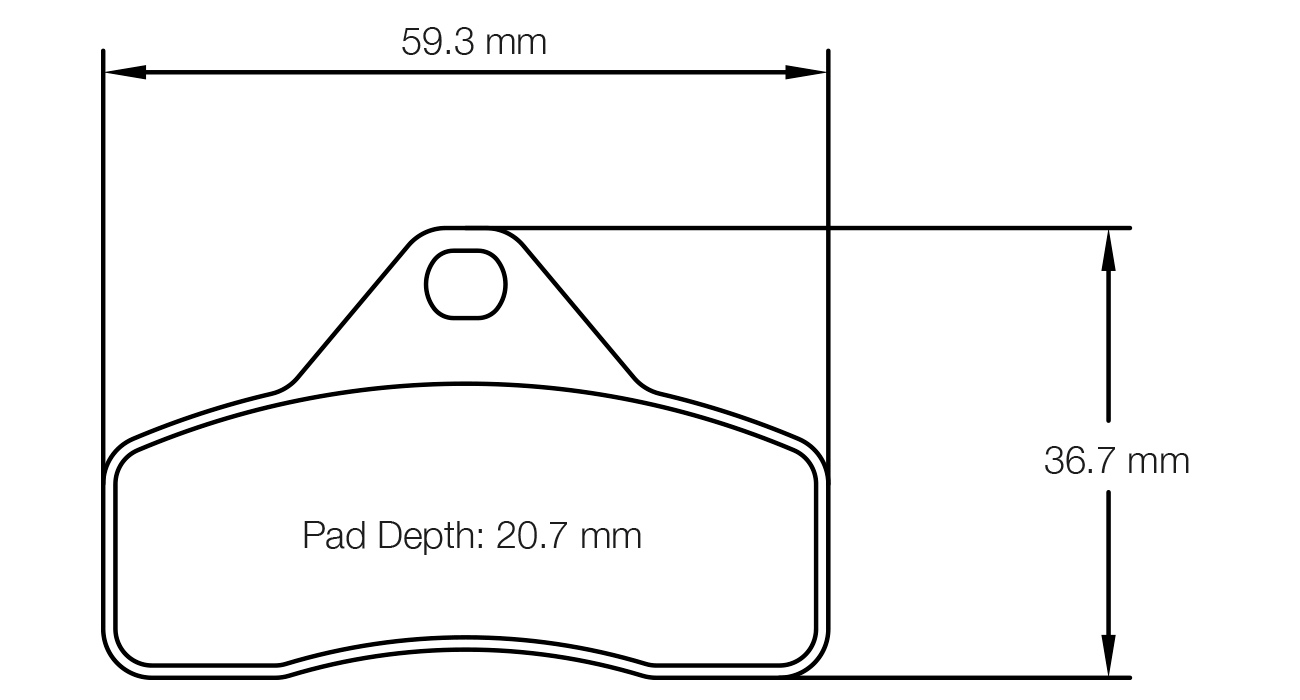 Pagid Racing K 1 Brake Pads - Front | S5102K01001 - Pagid Racing brake pads
