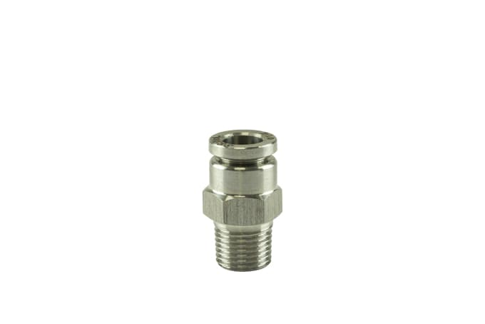 1/8" NPT Str Pushloc Fitting - SS - 1/4" by Turbosmart - performance upgrade from Torque Lab