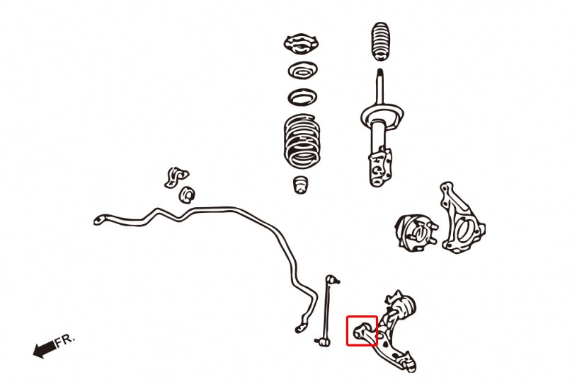 Front Lower Arm Bushing - Small Ford Mondeo, Volvo S60, V60