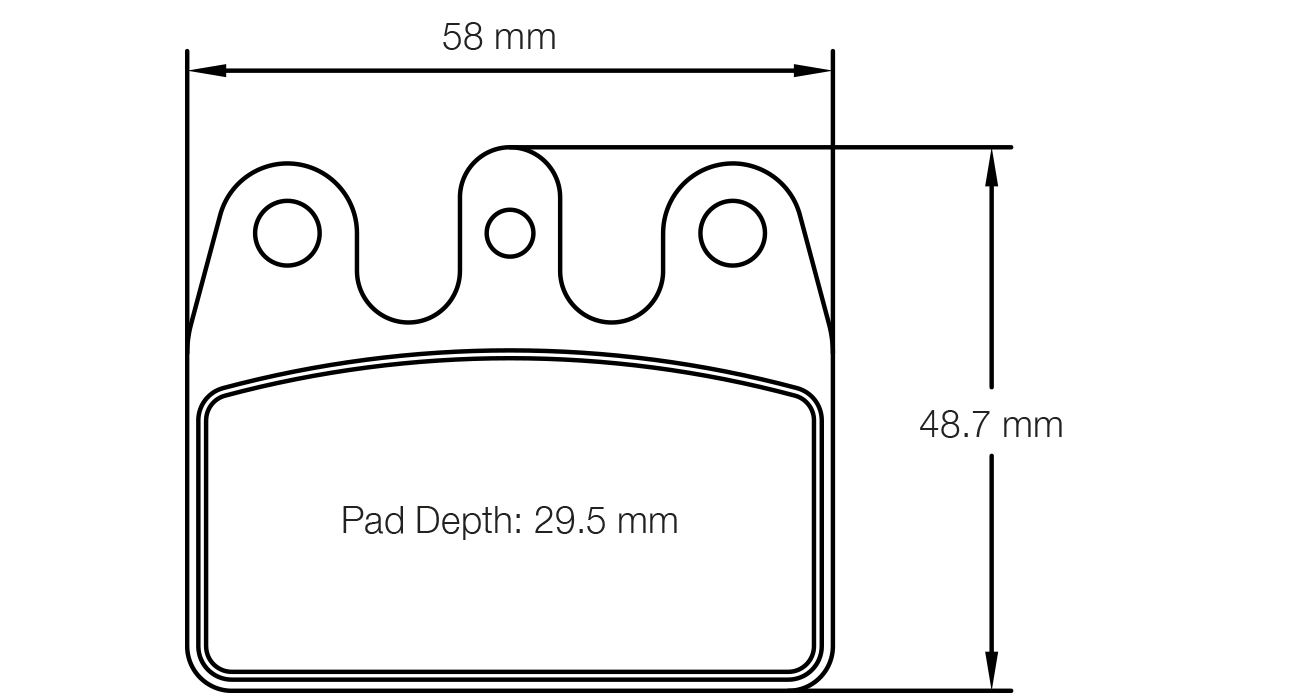 Pagid Racing K 2 Brake Pads - Rear | S5100K02001 - Pagid Racing brake pads