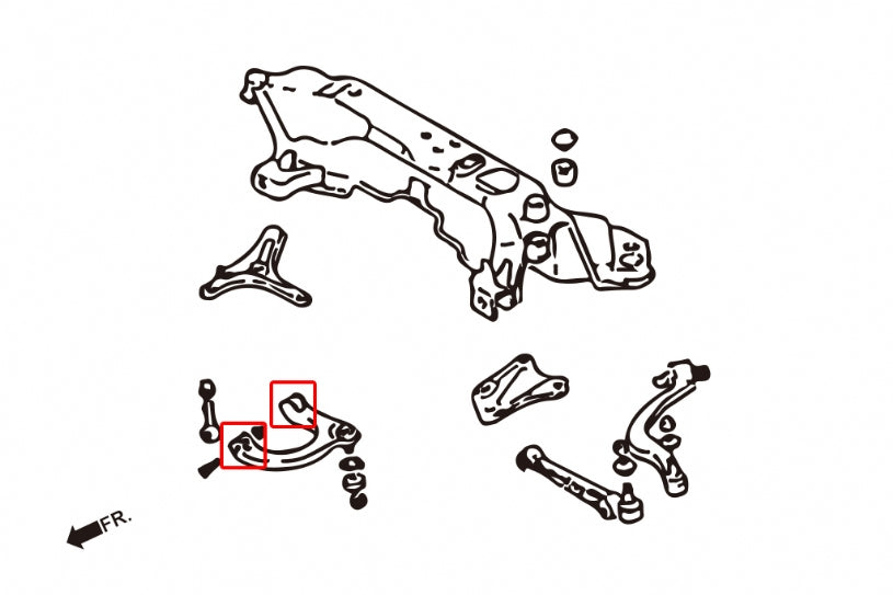 Front Upper Arm Bush Mitsubishi Eclipse, Galant