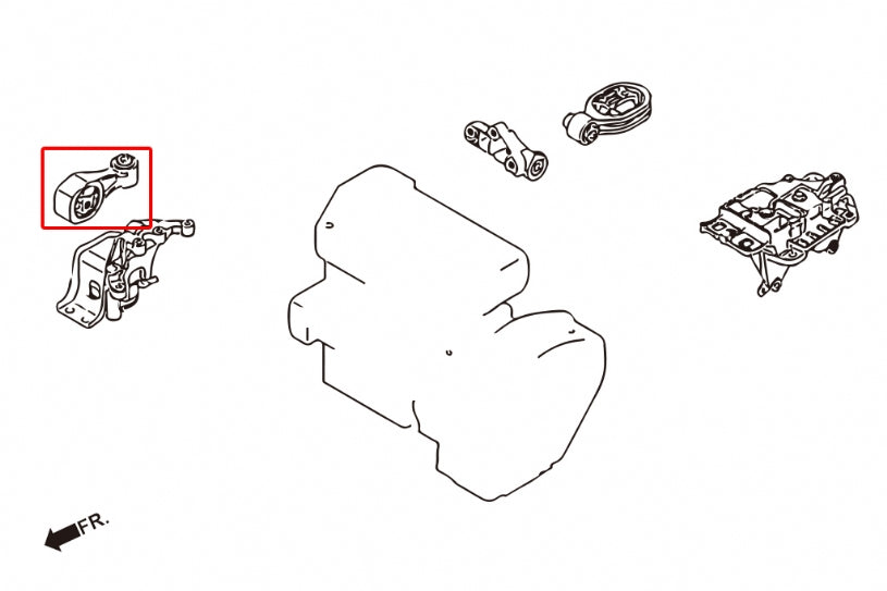 Right Side Top Mount Nissan Juke, Sentra, Tiida