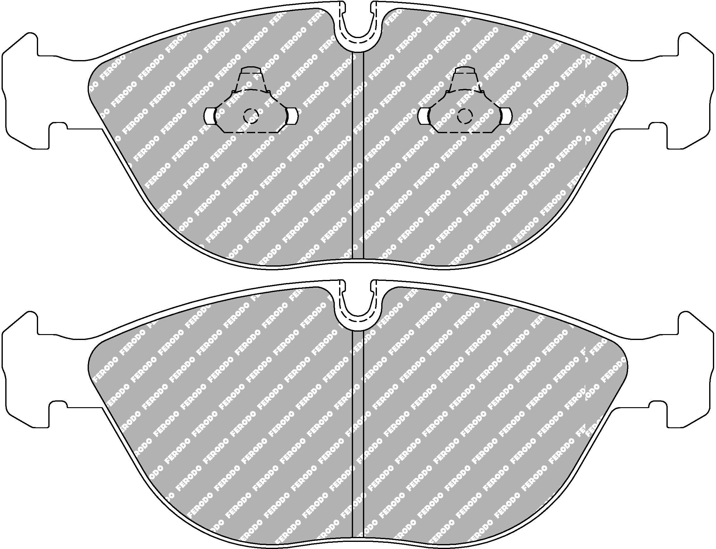 Ferodo Semi-Metallic Brake Pads | FER-FCP1001H
