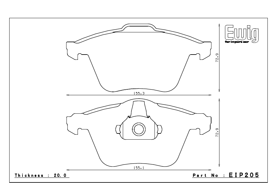 Endless EIP205 official technical pad shape
