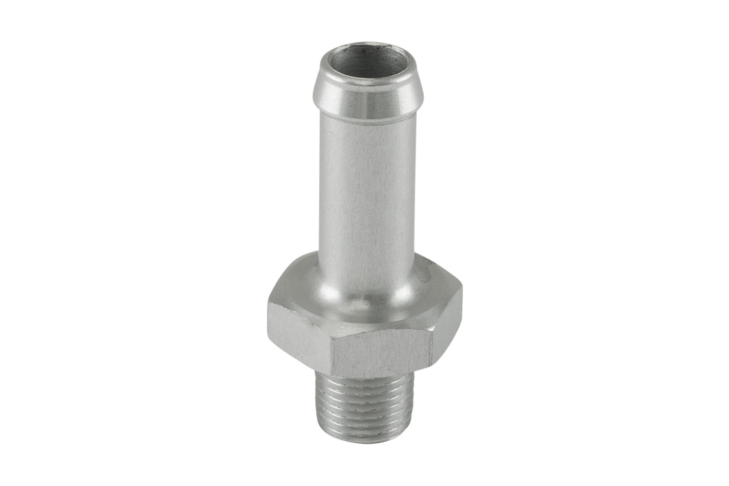 Fitting 10mm / 3/8" Hose End to -1/8 NPT Male Straight - Silver by Turbosmart - performance upgrade from Torque Lab