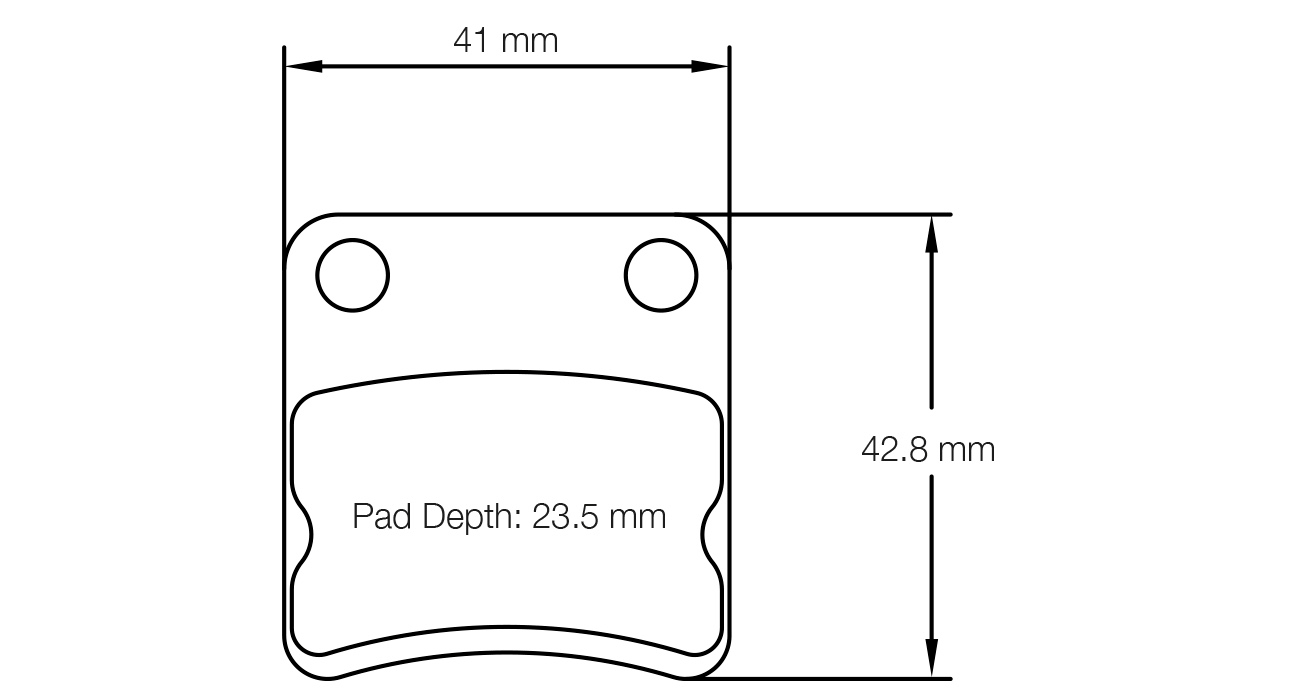 Pagid Racing K 2 Brake Pads - Front | S5106K02001 - Pagid Racing brake pads