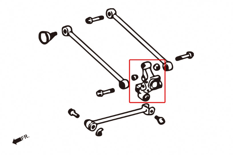 Rear Knuckle Bush Lexus RX, Toyota Harrier