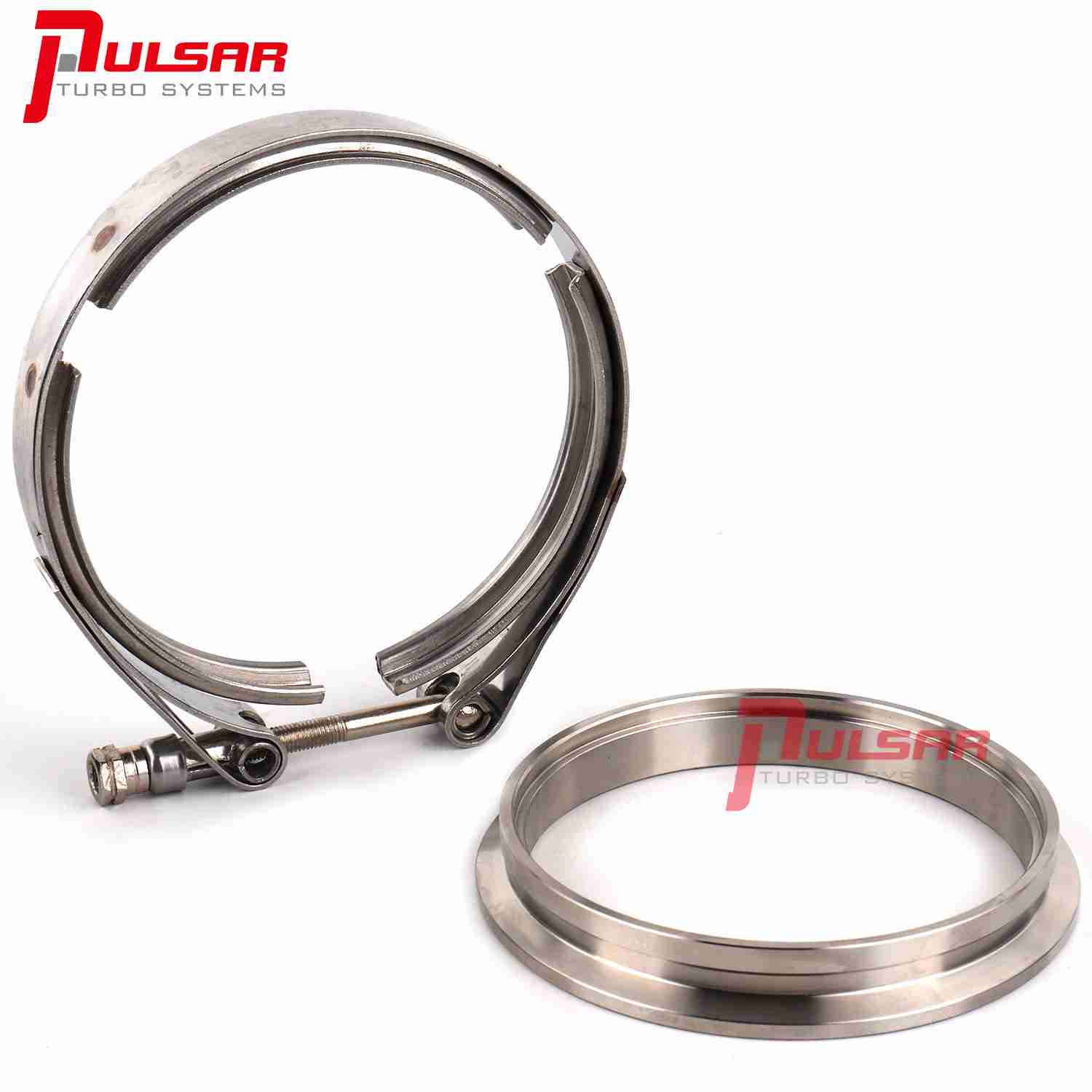 PULSAR 400 T4 Turbo 4" Stainless Steel Flange Clamp Kit by Pulsar Turbo available at Torque Lab