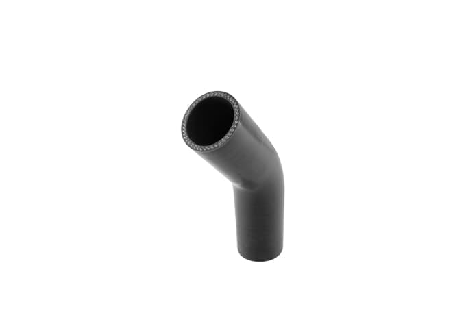 Silicon Hose 45 Elbow 1.75" BLACK by Turbosmart - performance upgrade from Torque Lab