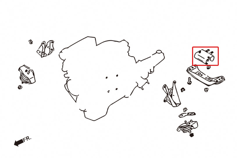Harden Trasmission Mount Infiniti Q45, Nissan 240SX, Z-series