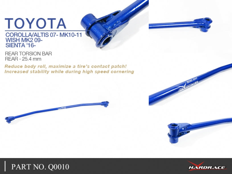 Rear Torsion Bar Toyota Corolla/altis/auris, Sienta, Wish