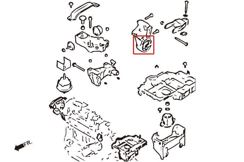 Reinforced Mount Bush Peugeot 206