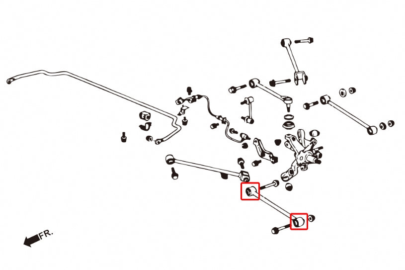 Rear Front Lower Arm Bushing Honda Accord