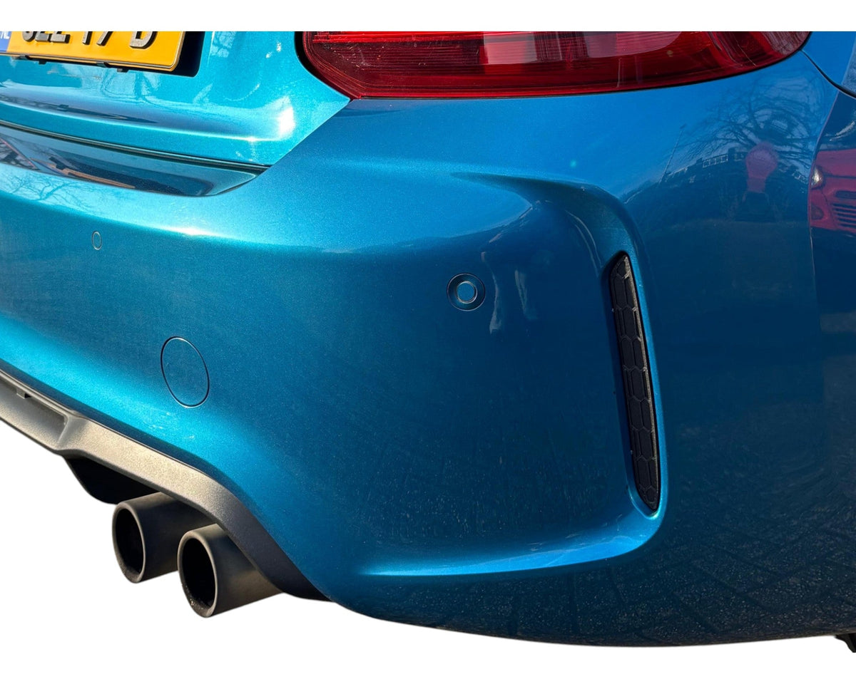 ST Trackparts BMW M2 F87 Rear Reflector Delete Kit Honeycomb Black - product image 3