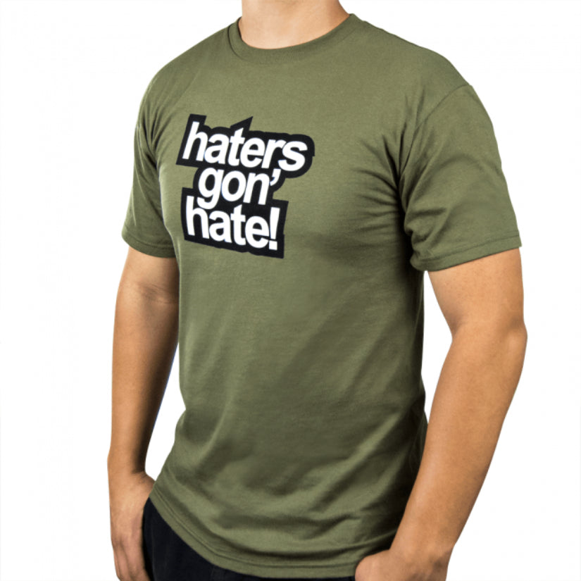 Skunk2 Haters Gon' Hate Men's T-Shirt Green MD