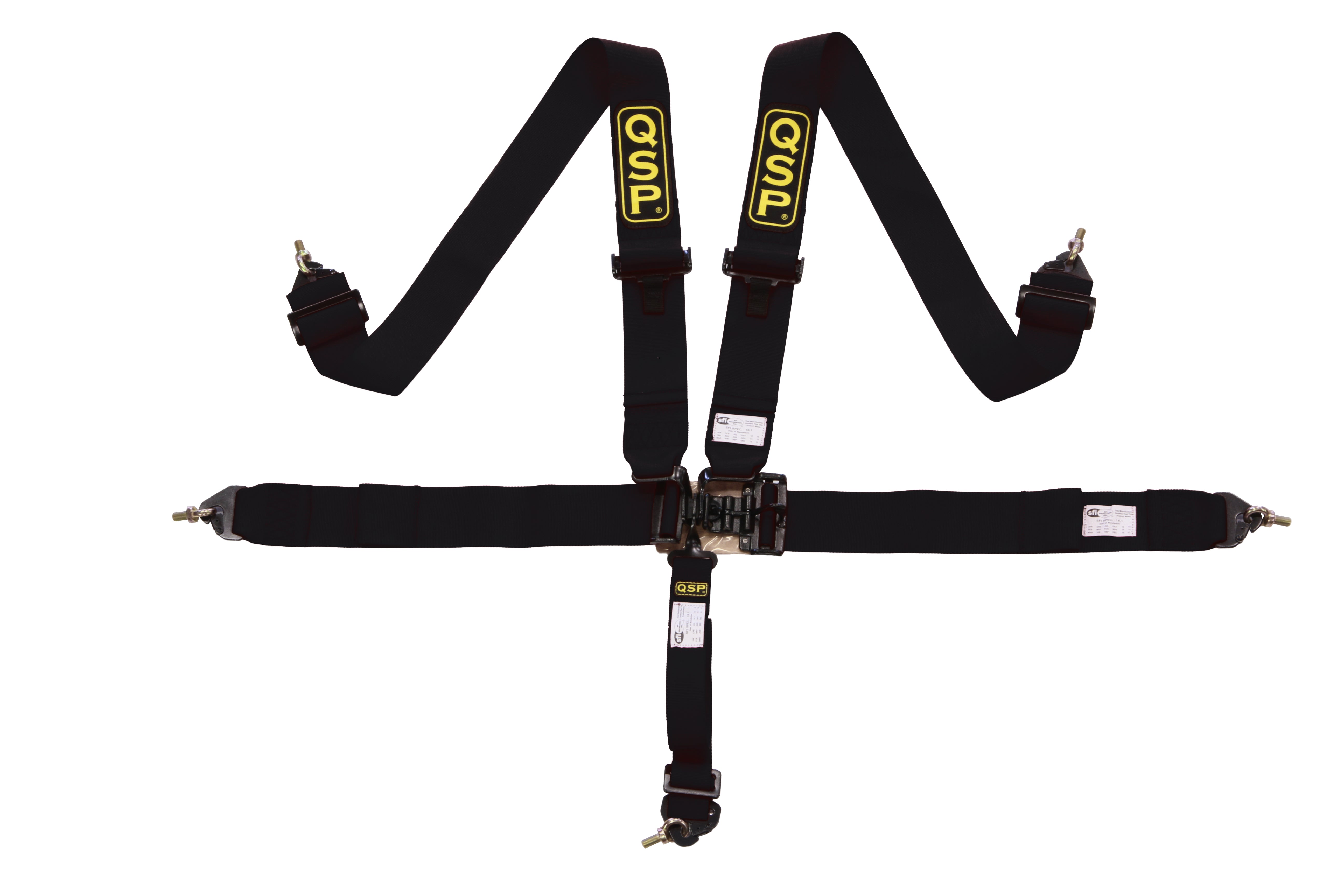 5-point safety harness Nascar style (black)