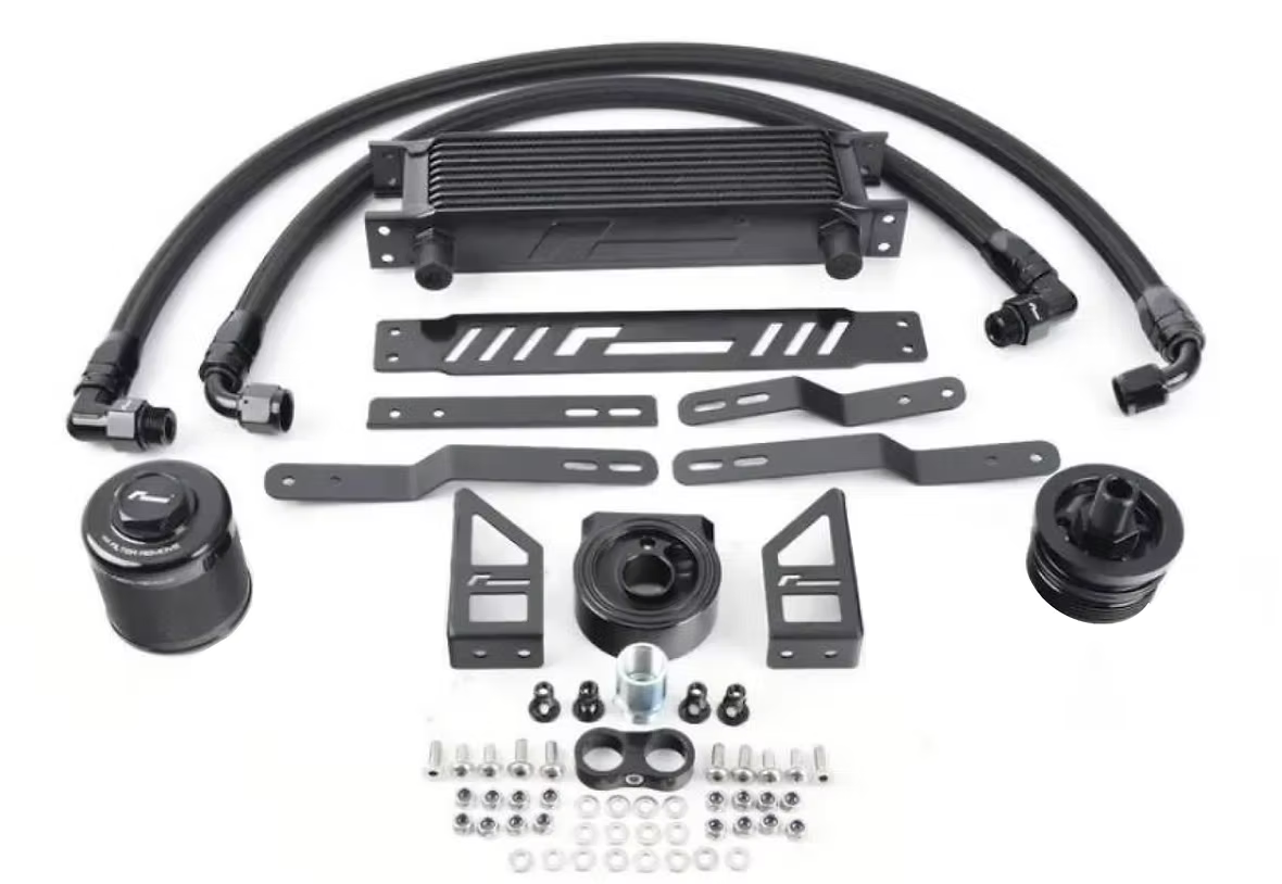 Racingline Performance oil cooler kit MQB 2.0 TSI Golf GTI R Seat Leon Cupra high performance cooling upgrade Torque Lab