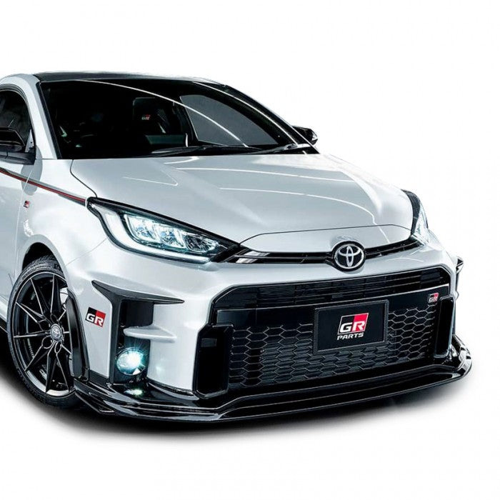 TRD GR front splitter and rear spoiler extension black for Toyota GR Yaris 2020+