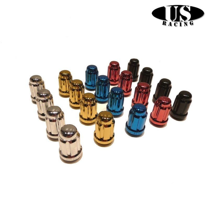 US-Racing OEM Tuner Nut Round Conical Type M12x1.50 Gold (Universal)