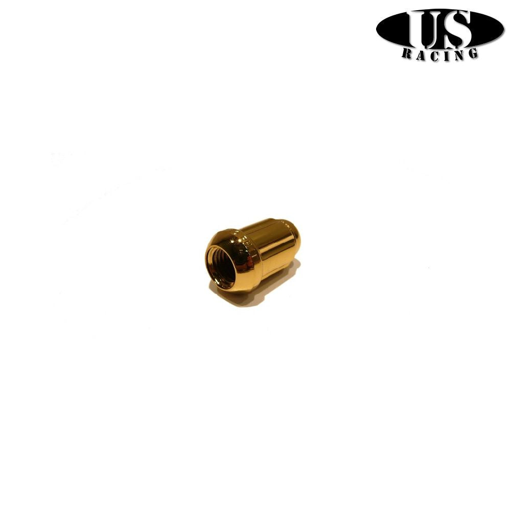 US-Racing OEM Tuner Nut Round Conical Type M12x1.50 Gold (Universal)