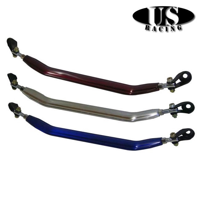 US-Racing Strutbrace Front Lower B-Style Polished (Civic 87-01/CRX/Del Sol/Integra)