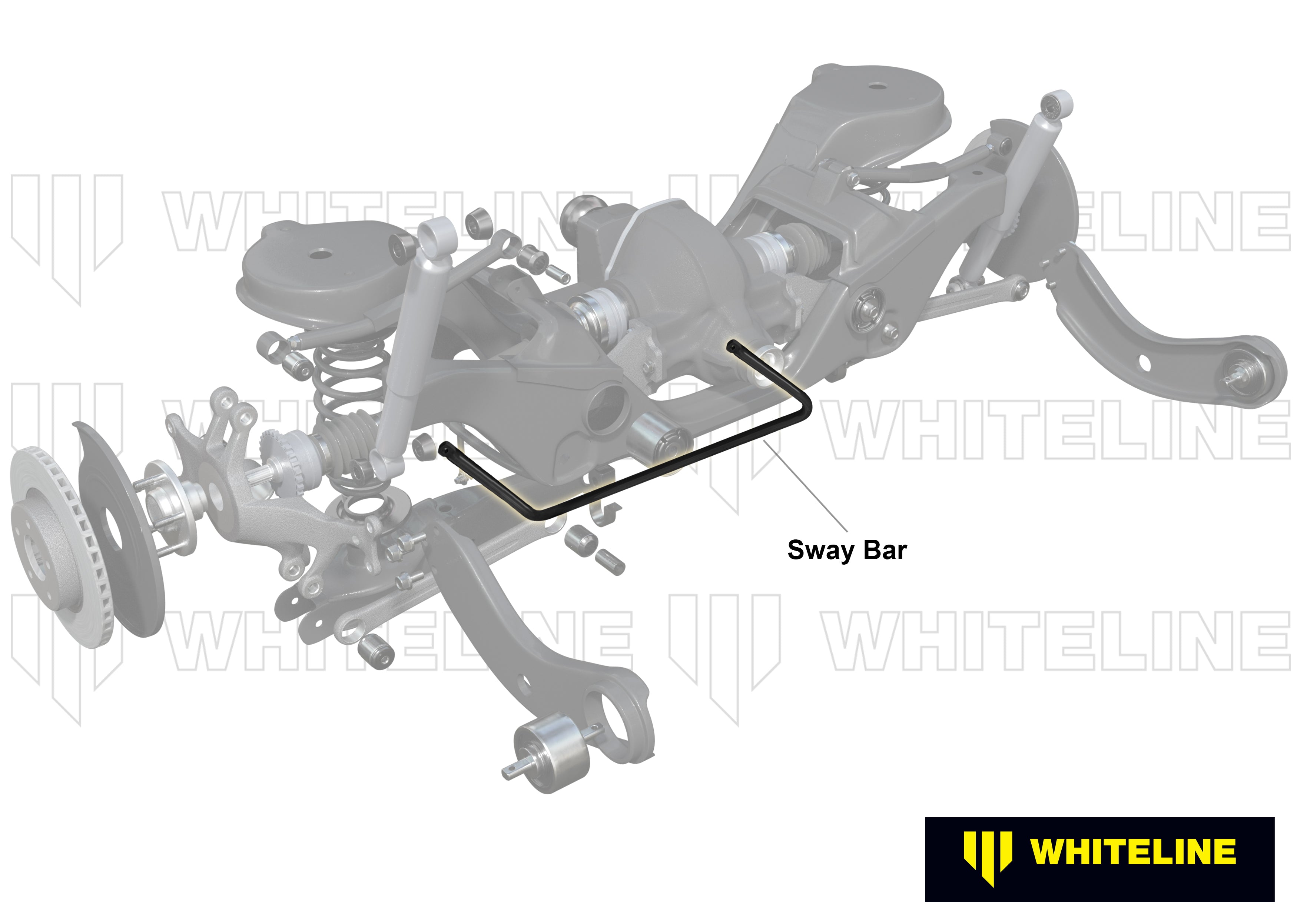 Whiteline 24mm adjustable rear sway bar for Audi VW Skoda AWD vehicles